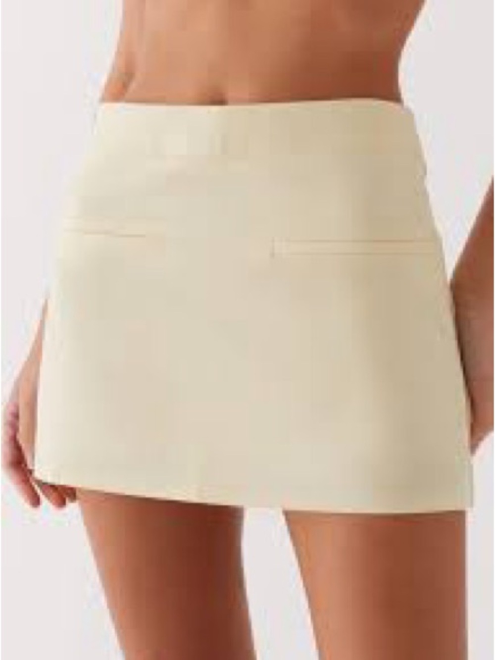 Peppermayo Cream Mini Skirt